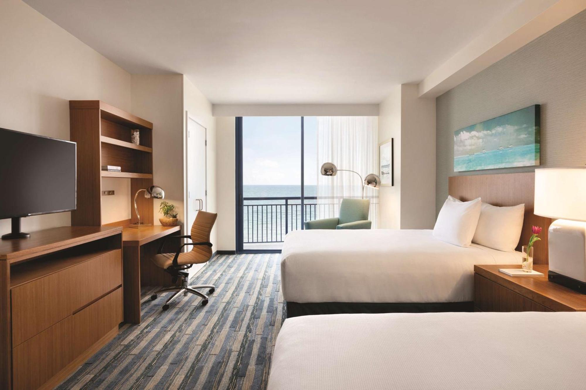 One-Bedroom Oceanfront Suite Two Queen Beds Accessible Tub